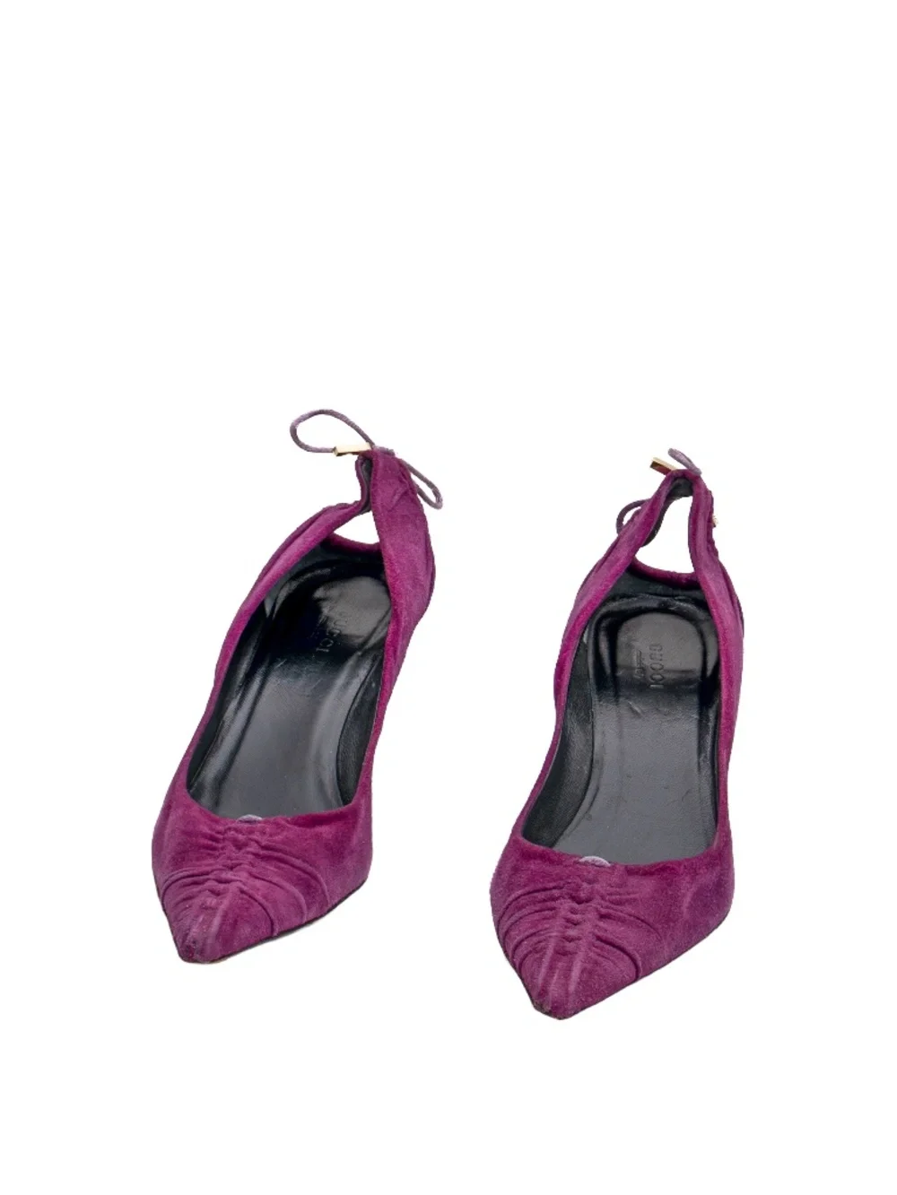 RARE Gucci Tom Ford Era Purple Suede Pointed Toe Pumps Women’s EU 37C US 7 UK 4